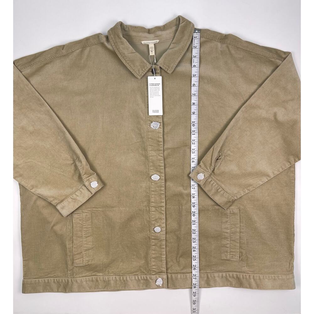 NWT Eileen Fisher Classic Collar Corduroy Jacket 3X - Picture 6 of 7